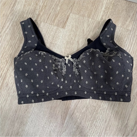 New No Tags Anita Versailles Floral Wire Free Bra 36F - Picture 1 of 8